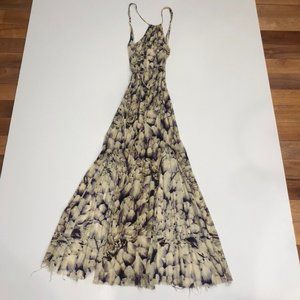 Pleated Spring Floral Dress